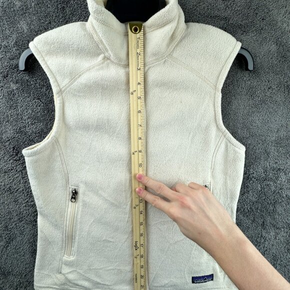 Patagonia Synchilla Women’s Fleece Vest Small Full Zip Outdoors W Pockets, Logo - Picture 2 of 16
